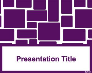 Arrotondati piazze PowerPoint Template