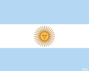 Drapeau de l'Argentine PowerPoint