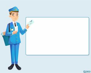 Postman Powerpoint-Vorlage