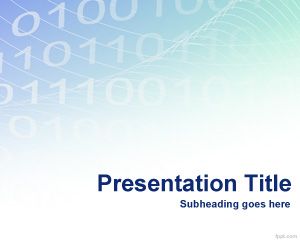 Digitale Binary Powerpoint-Vorlage