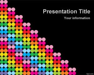 Modèle Couleur Dots PowerPoint