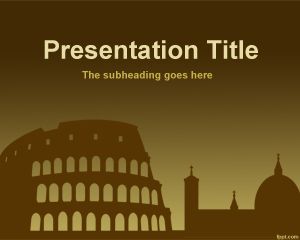 Plantilla de PowerPoint Roma