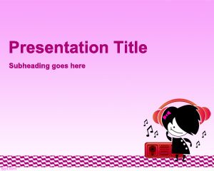 Teen Music PowerPoint Template