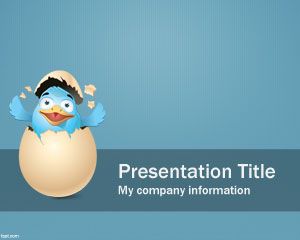 Twitter的背景的PowerPoint