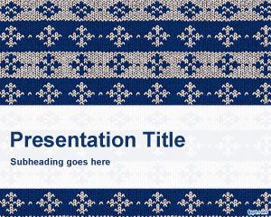 Template PowerPoint rajutan