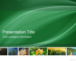 Plantilla de PowerPoint Forestal