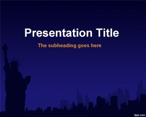 Modèle New York City PowerPoint