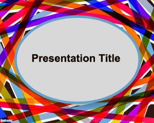 Шаблон Поперечная Линии PowerPoint