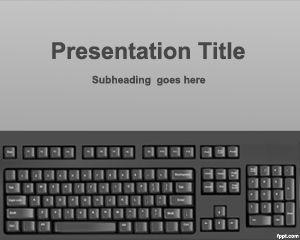 Keyboard Typing Powerpoint-Vorlage