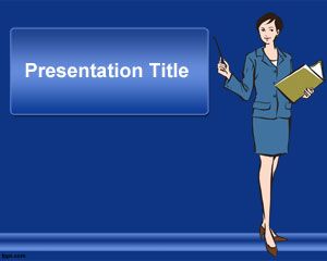 Sekretaris Powerpoint Template Powerpoint Template Free Download