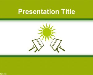 Modello del pannello solare di PowerPoint