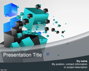 Шаблон 3D Кубики PowerPoint