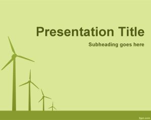 Hava Enerji PowerPoint Şablon Hava Enerji PowerPoint Şablon