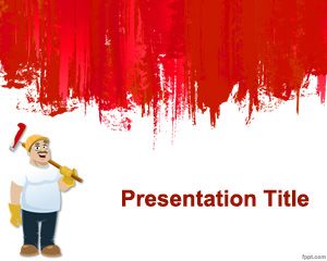 Pittura Template parete PowerPoint