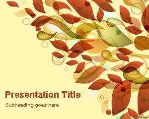 Autumn Leaves Powerpoint-Vorlage