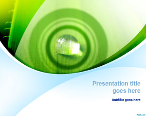 Green Nature PowerPoint Szablon z odzew