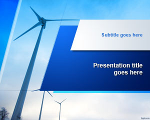 Vânt Format Turbine PowerPoint