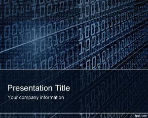 Шаблон Технология Binary PowerPoint