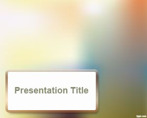 Template PowerPoint efek blur