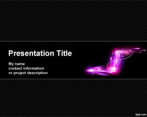 Elektrikli Ok PowerPoint Şablon