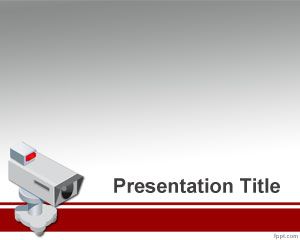 Keamanan Kamera PowerPoint Template