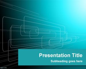 Template bentuk Teknologi PowerPoint