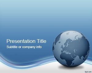 Szablon Globe Tech PowerPoint