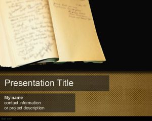 Livre d'or PowerPoint Template