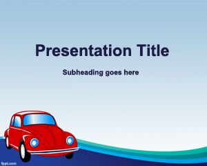 Old Car Insurance Powerpoint-Vorlage