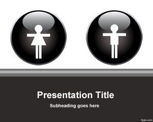 PowerPoint modelo feminino e masculino