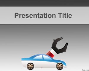 Template PowerPoint reparo do carro