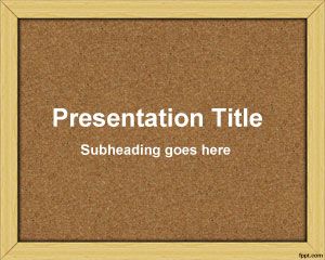 Template Bulletin Board PowerPoint