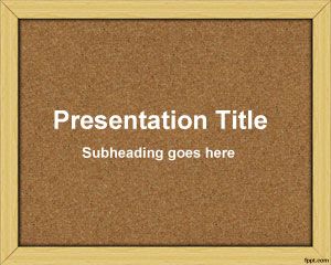 Bulletin Board Powerpoint-Vorlage