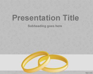 Обручальные кольца Шаблон PowerPoint