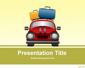 Template Travel bagasi PowerPoint
