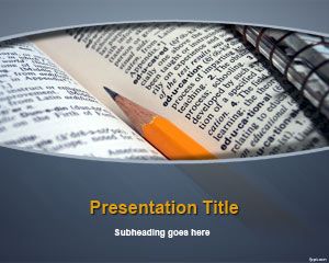 Dizionario PowerPoint Template