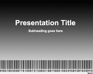 Bar de numérisation code PowerPoint Template