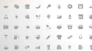 200 gray flat common PPT icon material, PPT icon download