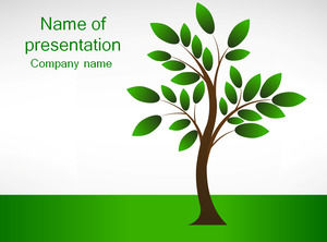 2012 Arbor Day theme ppt template