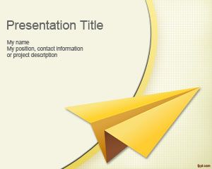 Uçak Kağıt PowerPoint Şablon Uçak Kağıt PowerPoint Şablon