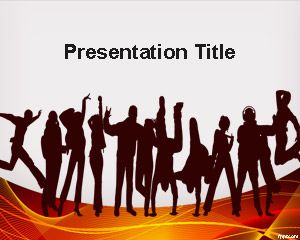 Eğlence PowerPoint Şablon olması