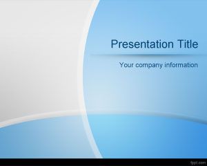 Zakrzywione linie PowerPoint Template