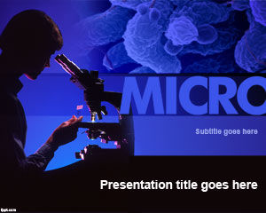 Plantilla de PowerPoint Microbiología