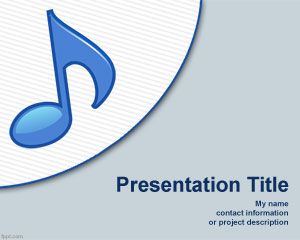 Musicista modello di PowerPoint