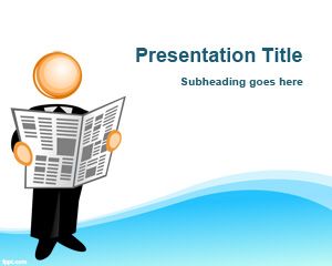 Gratis Siaran Pers PowerPoint Template