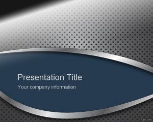 Template logam Panel PowerPoint