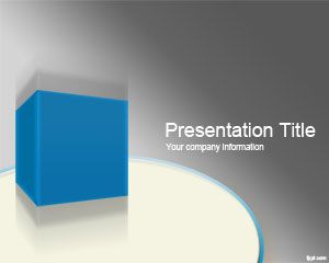 3D Kutu PowerPoint Şablon