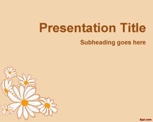 Template Flower Petals PowerPoint