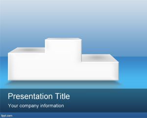 Template Podium PowerPoint vencedor