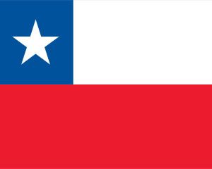 智利的PowerPoint模板国旗